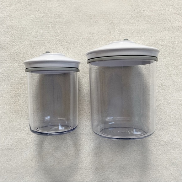 FoodSaver Kitchen Foodsaver Set Of Two Food Storage Canisters 25 Oz